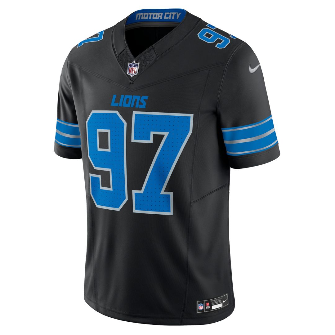 Men's Detroit Lions Aidan Hutchinson Nike Blue Vapor product image 11