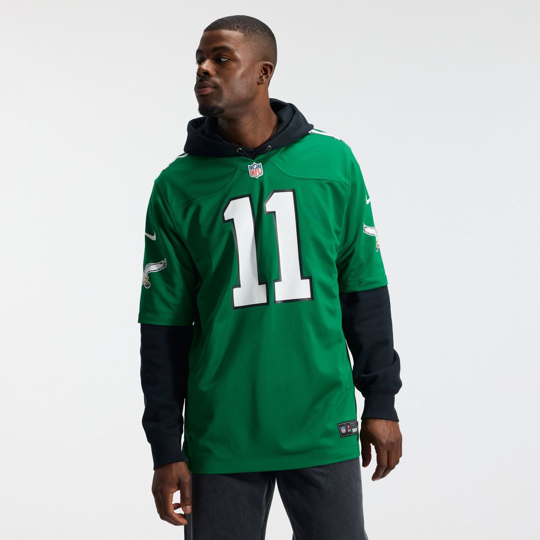 Men's Philadelphia Eagles A.J. Brown Nike Midnight Green product image 14
