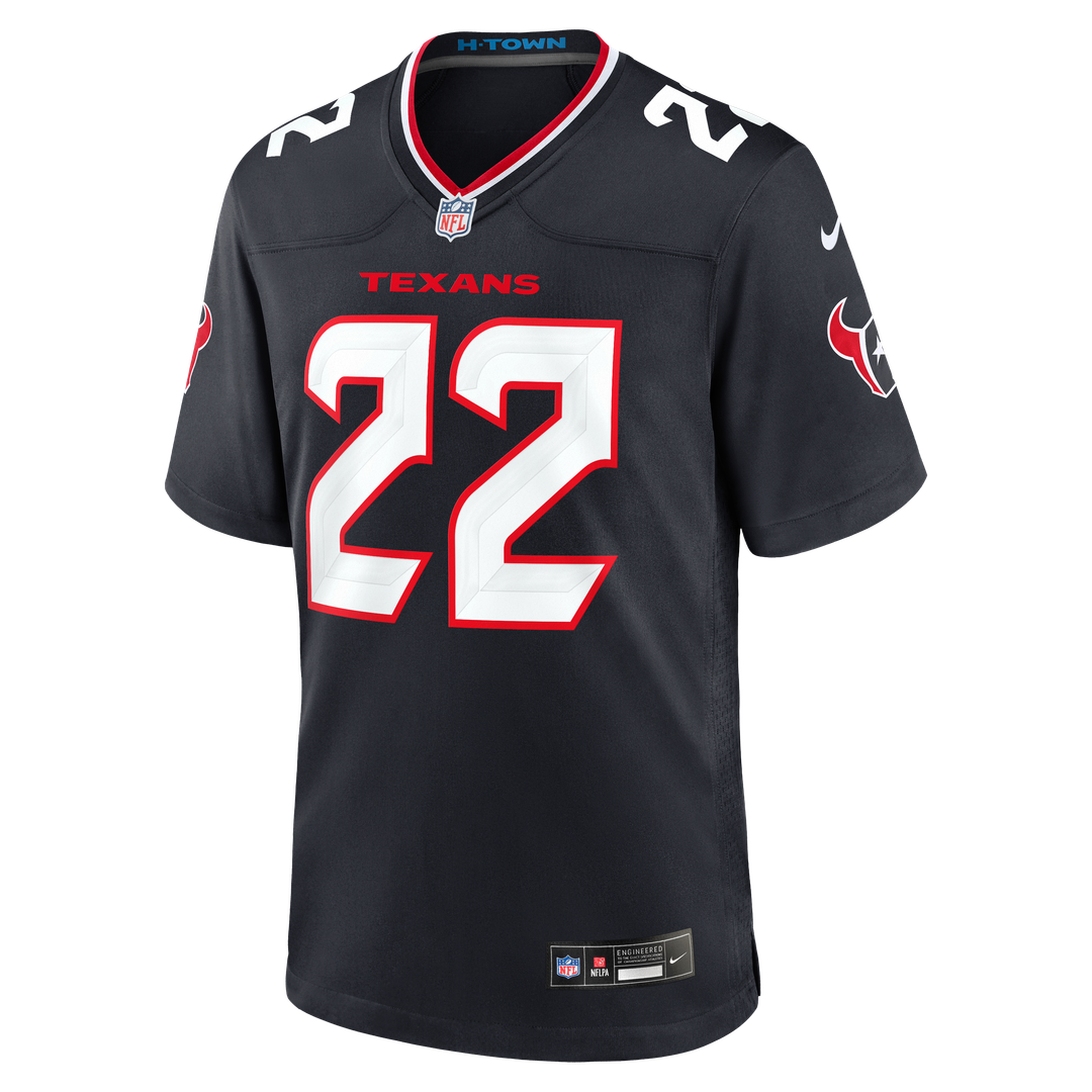 Men's Houston Texans Jaylin Smith Nike Navy Team Game Jersey product image 2