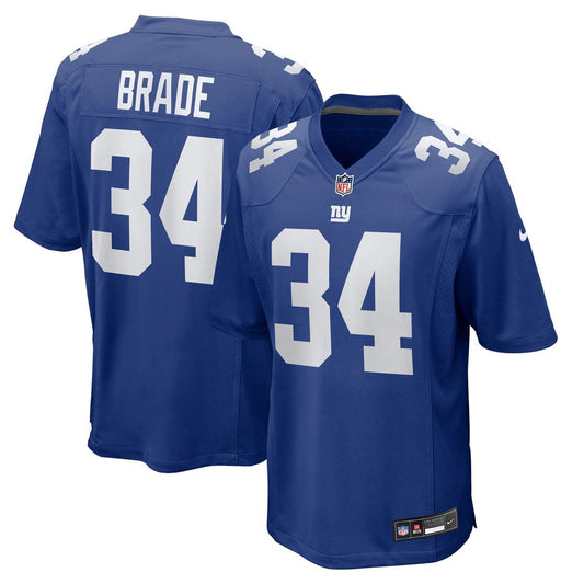 Men's New York Giants Beau Brade Nike Royal Team Game Jersey product image 1