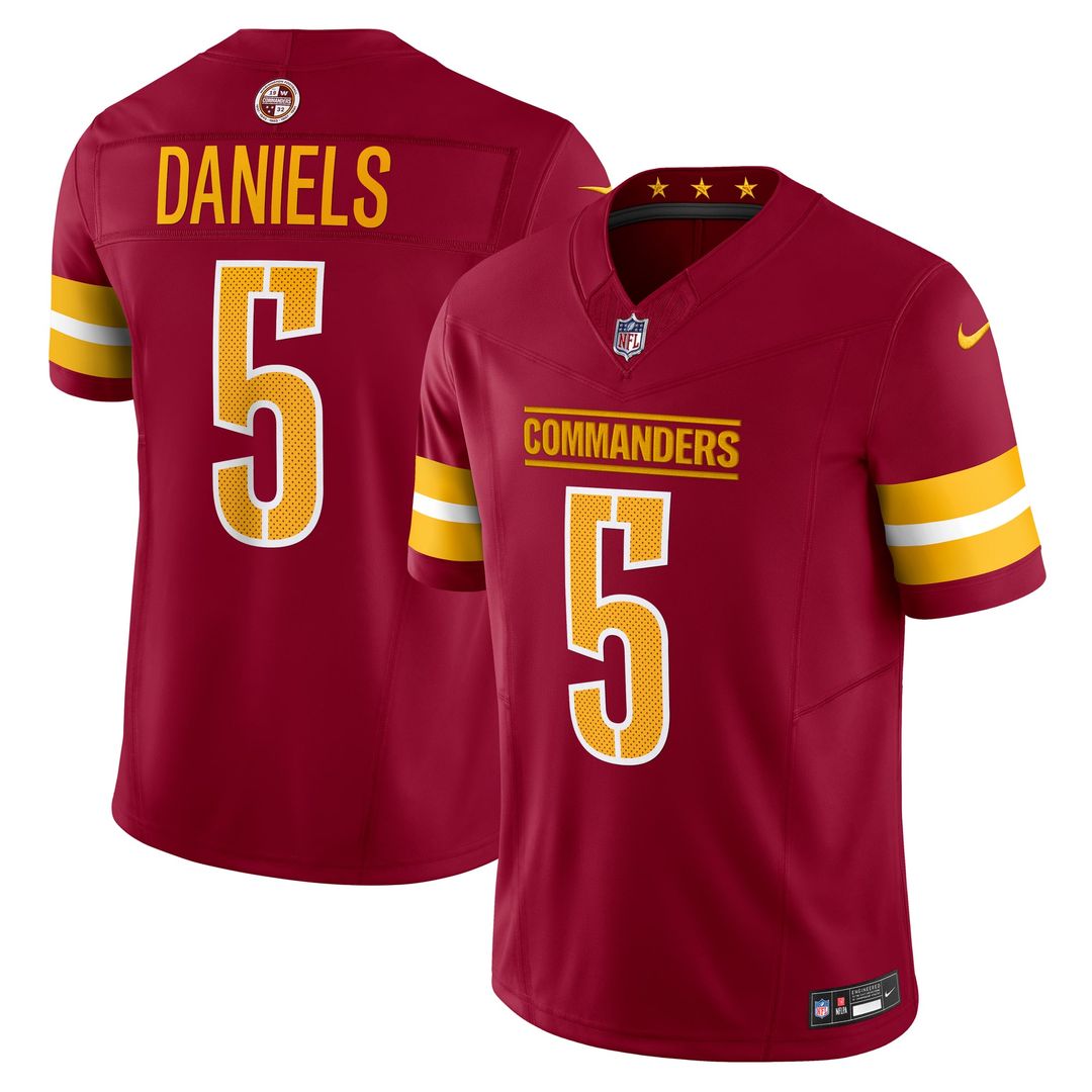 Men's Washington Commanders Jayden Daniels Nike White Vapor product image 17