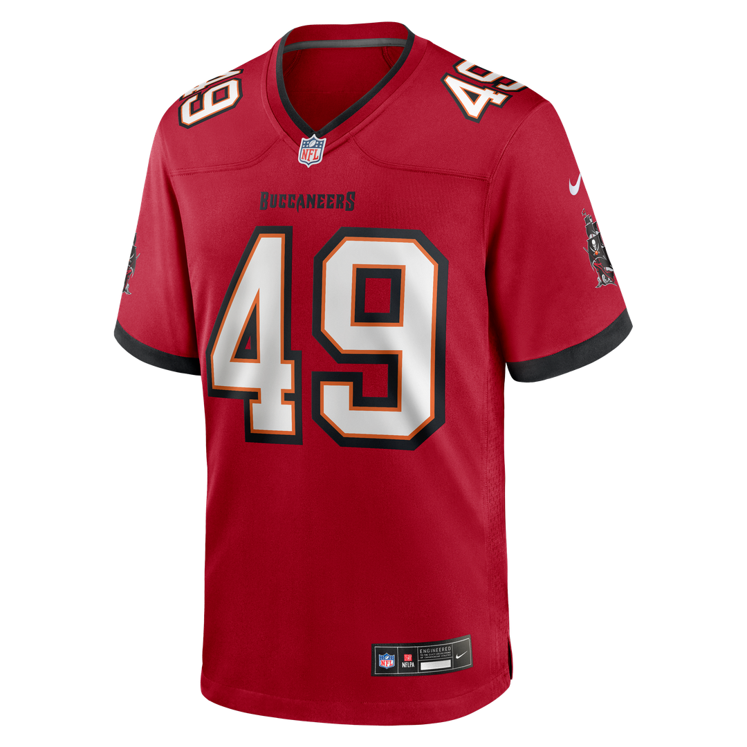 Men's Tampa Bay Buccaneers Owen Wright Nike Red Team Game product image 2