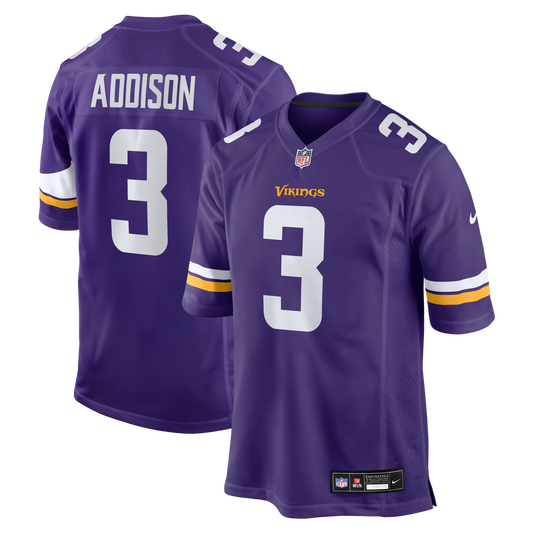 Men's Minnesota Vikings Jordan Addison Nike Purple Game product image 1