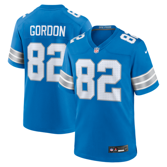 Men's Detroit Lions Thomas Gordon Nike Blue Team Game Jersey product image 1