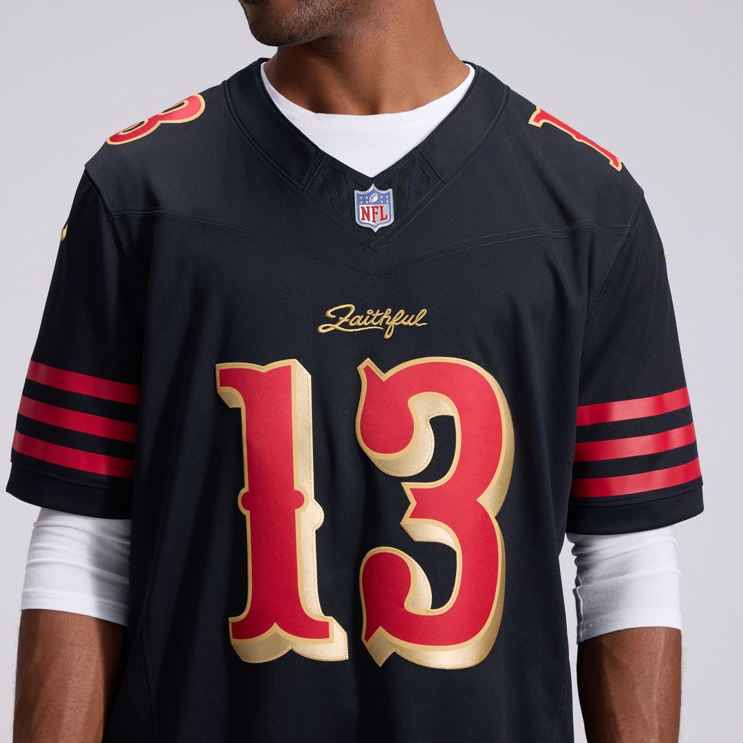 Men's San Francisco 49ers Brock Purdy Nike Black Rivalries product image 8