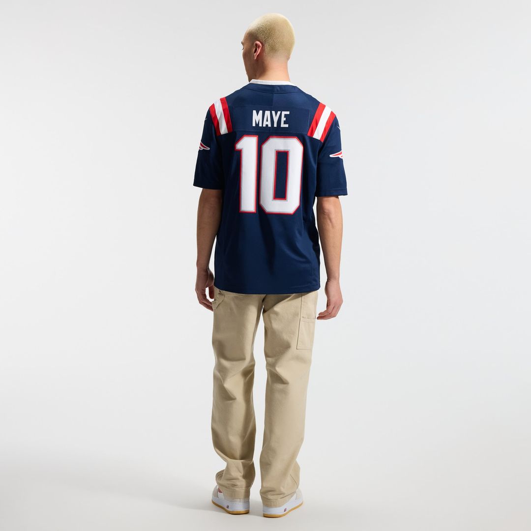 Men's New England Patriots Drake Maye Nike Navy Team Vapor product image 5