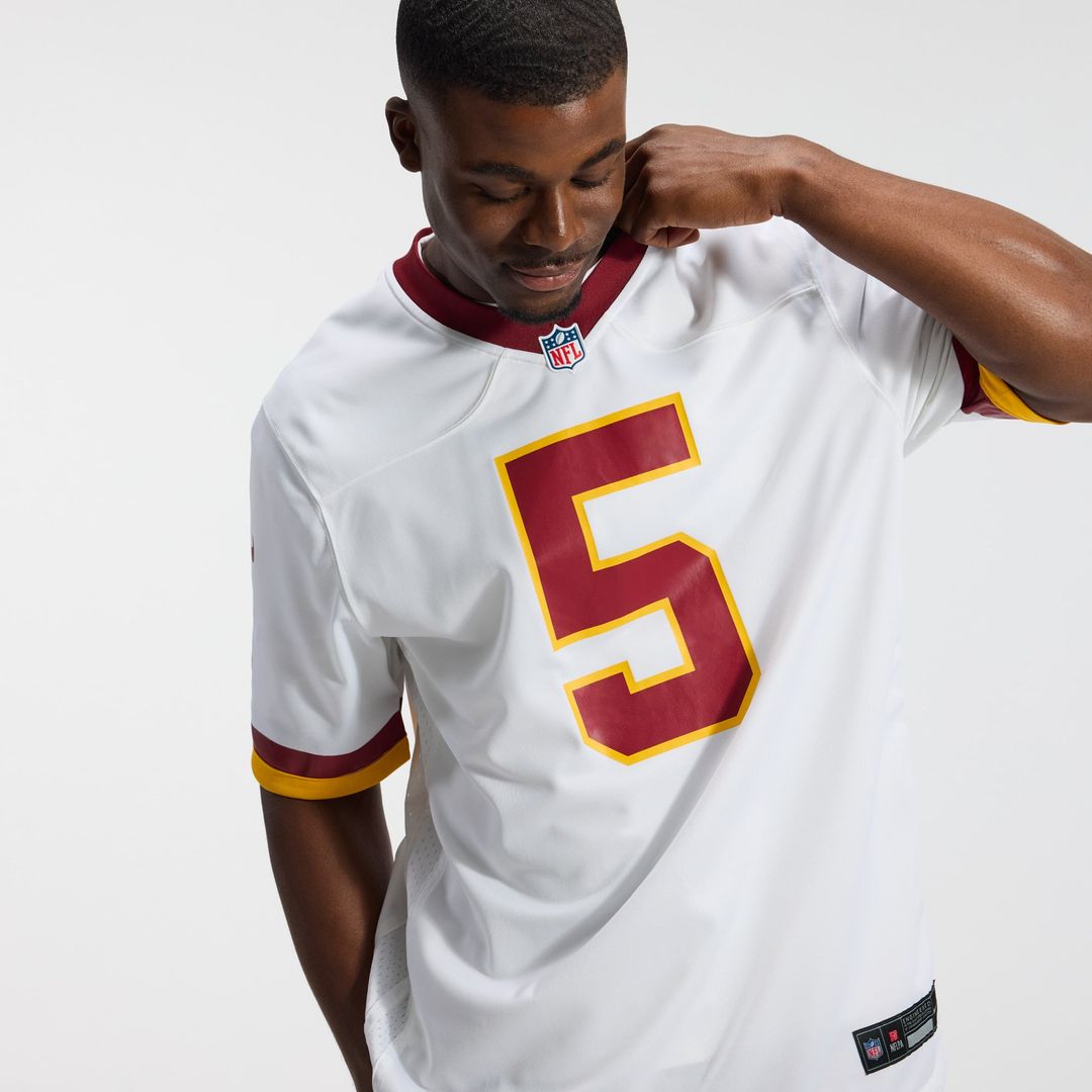 Men's Washington Commanders Jayden Daniels Nike White Game product image 10