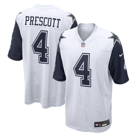 Men's Dallas Cowboys Dak Prescott Nike White Alternate Game product image 1