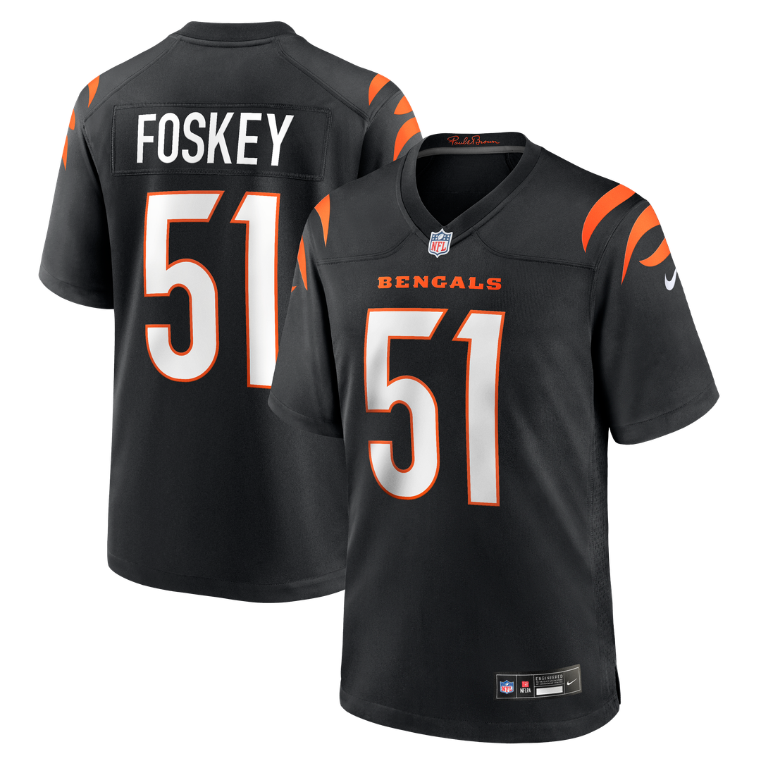 Men's Cincinnati Bengals Isaiah Foskey Nike Black Team Game product image 1