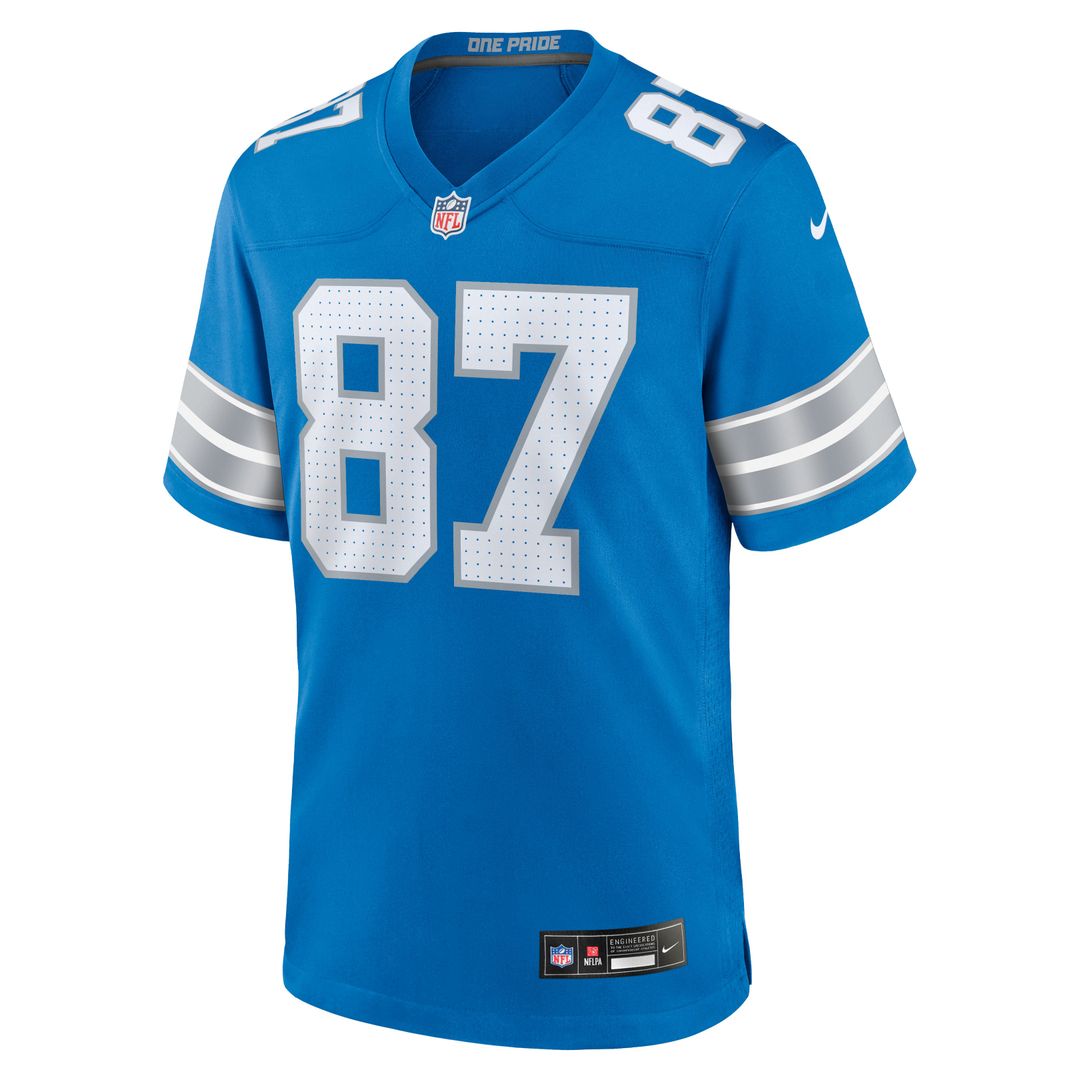 Men's Detroit Lions Sam LaPorta Nike Blue Game Jersey product image 10