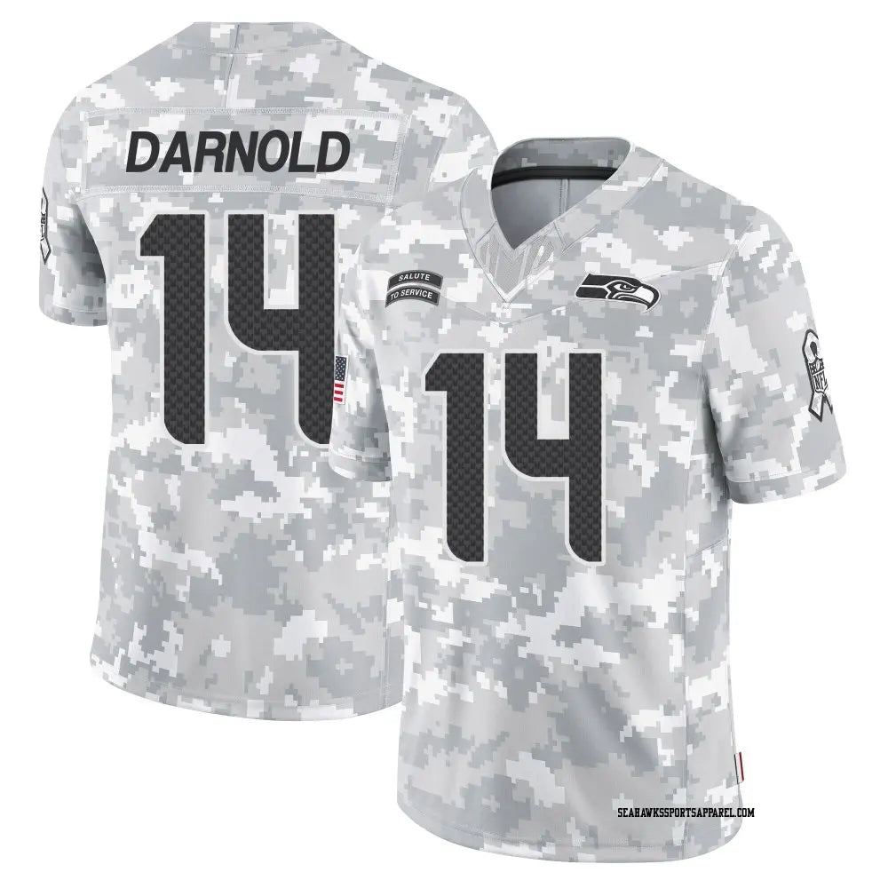 Sam Darnold YOUTH KIDS Seattle Seahawks Official NFL Nike Jersey Gray product image 1, provided for visual reference and