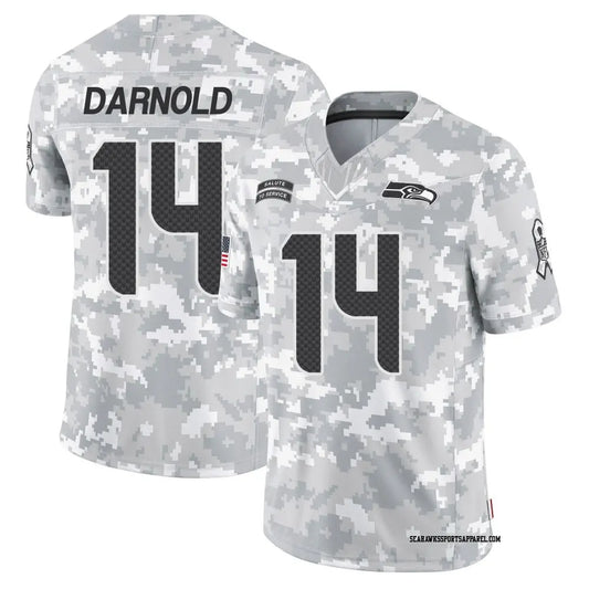 Sam Darnold YOUTH KIDS Seattle Seahawks Official NFL Nike Jersey Gray product image 1, provided for visual reference and