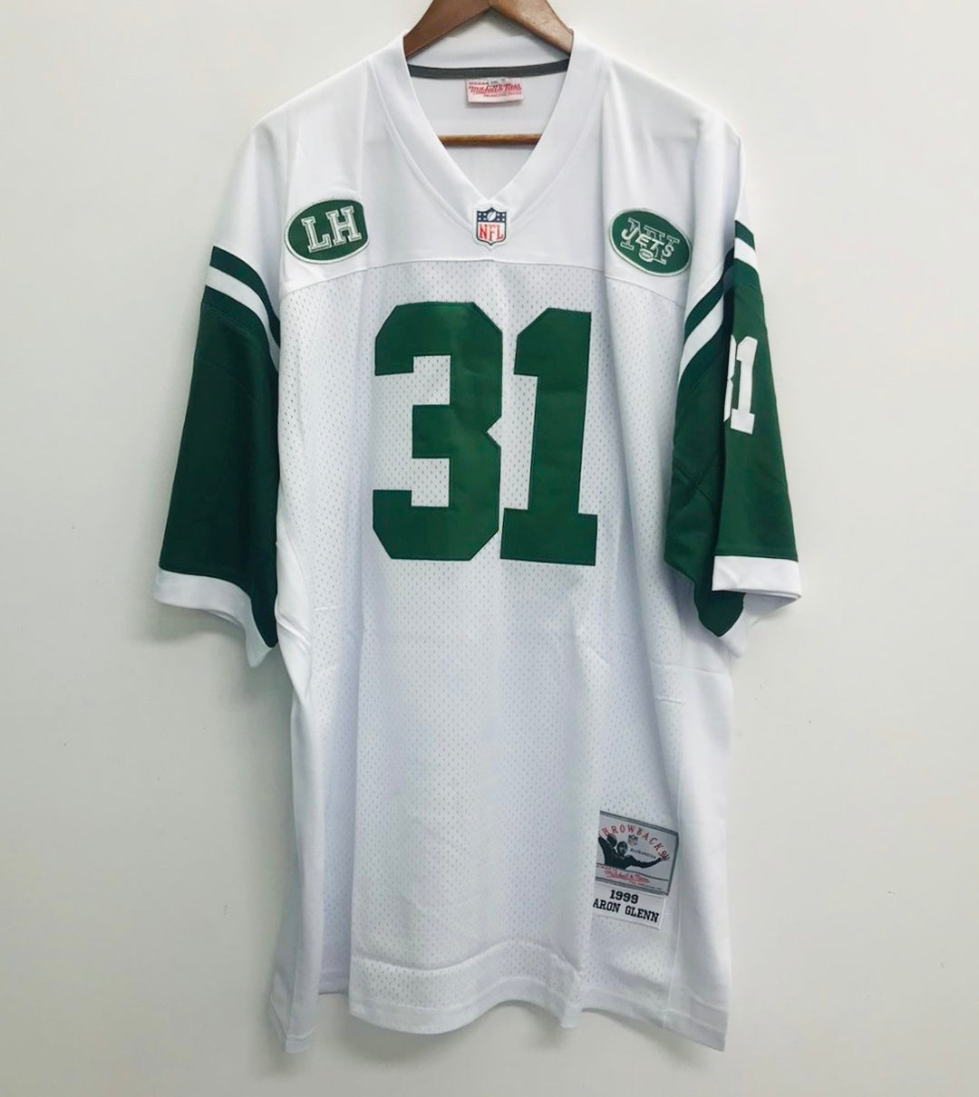 Aaron Glenn YOUTH KIDS 1999 New York Jets Official NFL Jersey product image 2, provided for visual reference and product