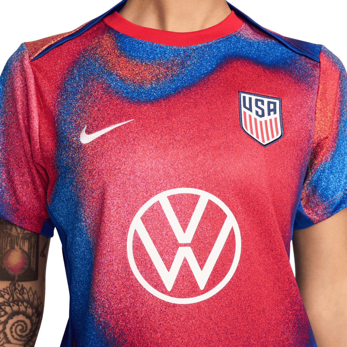 Nike USA Academy Pro Womens Pre-Match Jersey product image 3, provided for visual reference and product detail review
