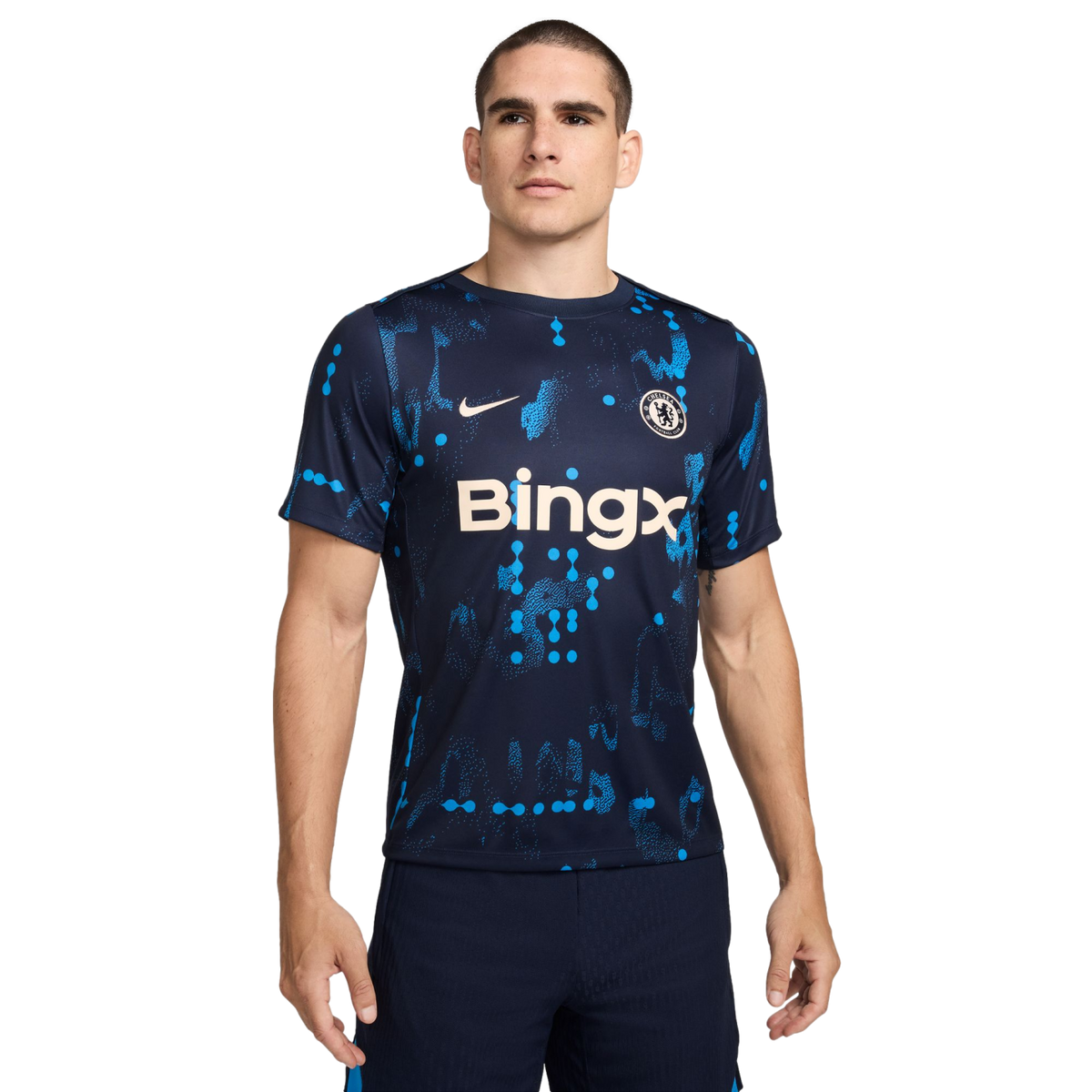 Nike Chelsea Academy Pro Pre-Match Jersey product image 1, provided for visual reference and product detail review