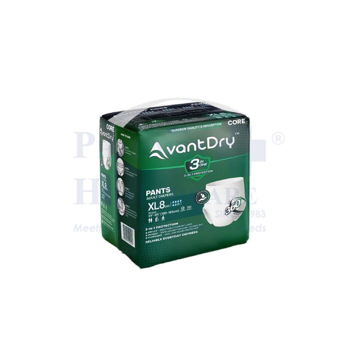 AvantDry® Core Pants Adult Diapers (3 Available Sizes)