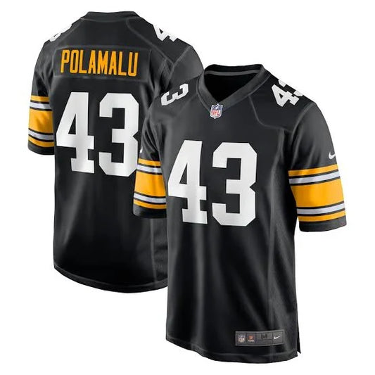 Troy Polamalu Youth Pittsburgh Steelers Official NFL Nike Jersey black product image 1, provided for visual reference and