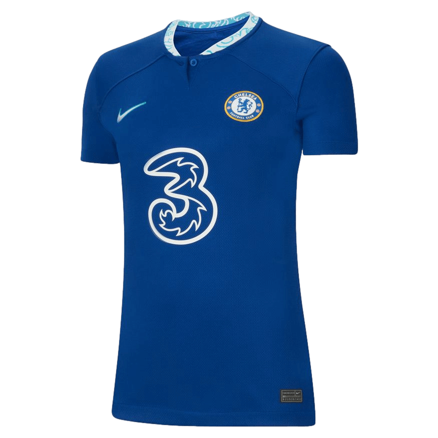 Nike Chelsea 22/23 Womens Home Jersey product image 1, provided for visual reference and product detail review