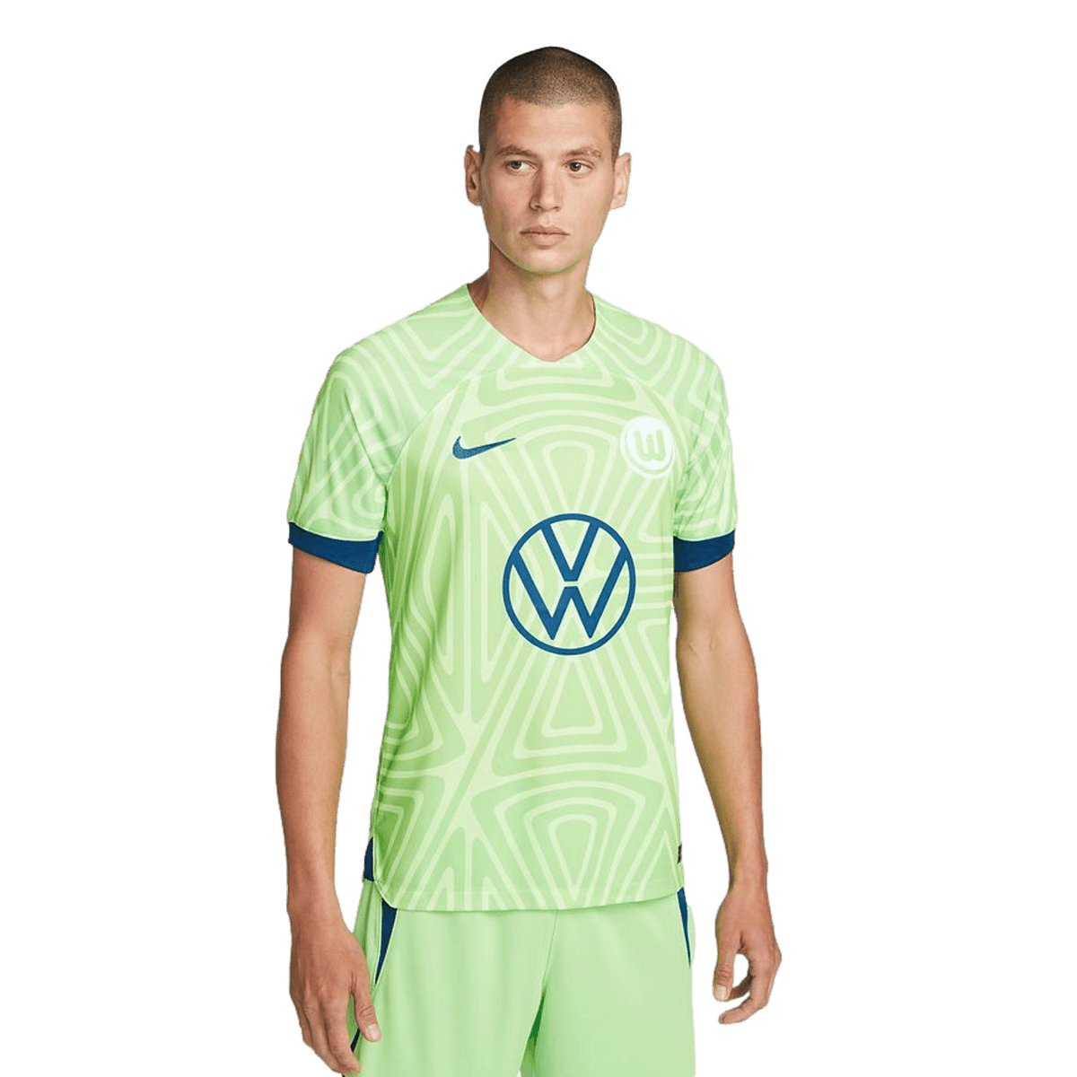 Nike VFL Wolfsburg 22/23 Home Jersey product image 2, provided for visual reference and product detail review