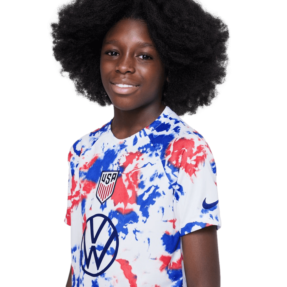 Nike USA Youth Pre-Match Jersey product image 3, provided for visual reference and product detail review