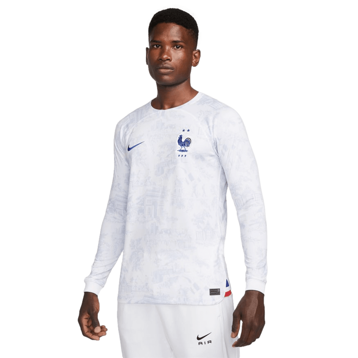 Nike France 2022 World Cup Long Sleeve Away Jersey product image 1, provided for visual reference and product detail review