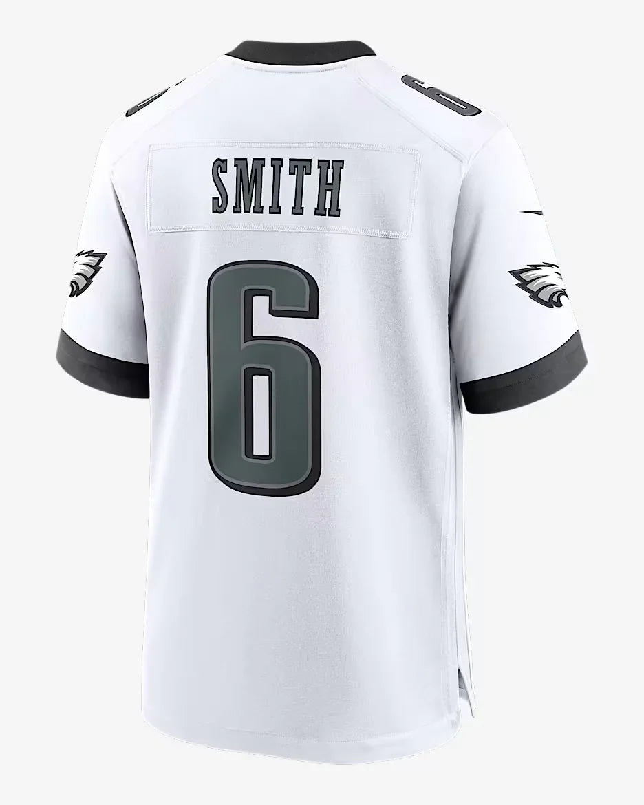 DeVonta Smith YOUTH Philadelphia Eagles Jersey white product image 1, provided for visual reference and product detail review