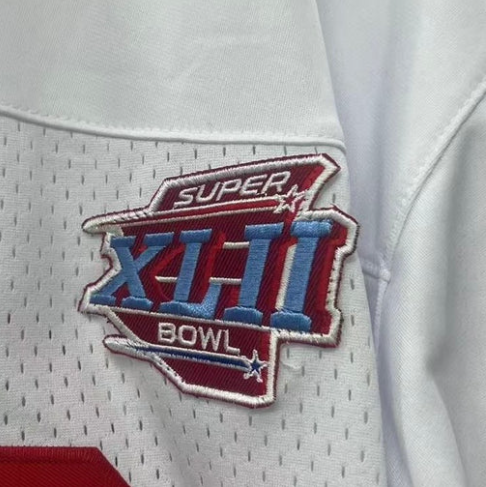 Eli Manning New York Giants Jersey white Super Bowl XLII patch product image 3, provided for visual reference and product