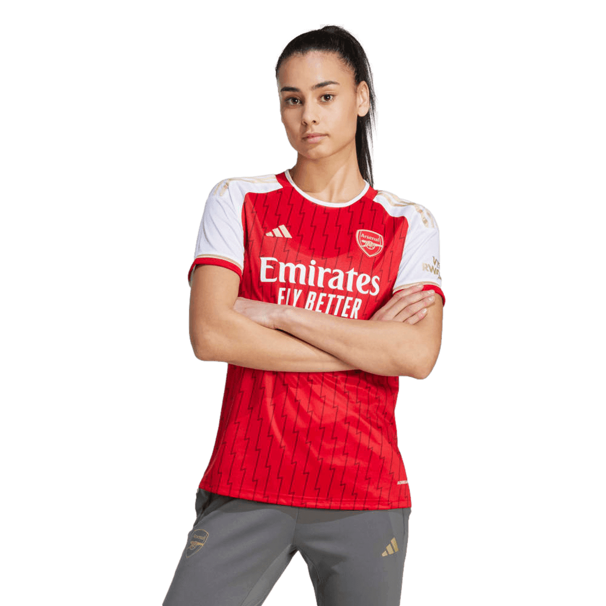 Adidas Arsenal 23/24 Womens Home Jersey product image 3, provided for visual reference and product detail review