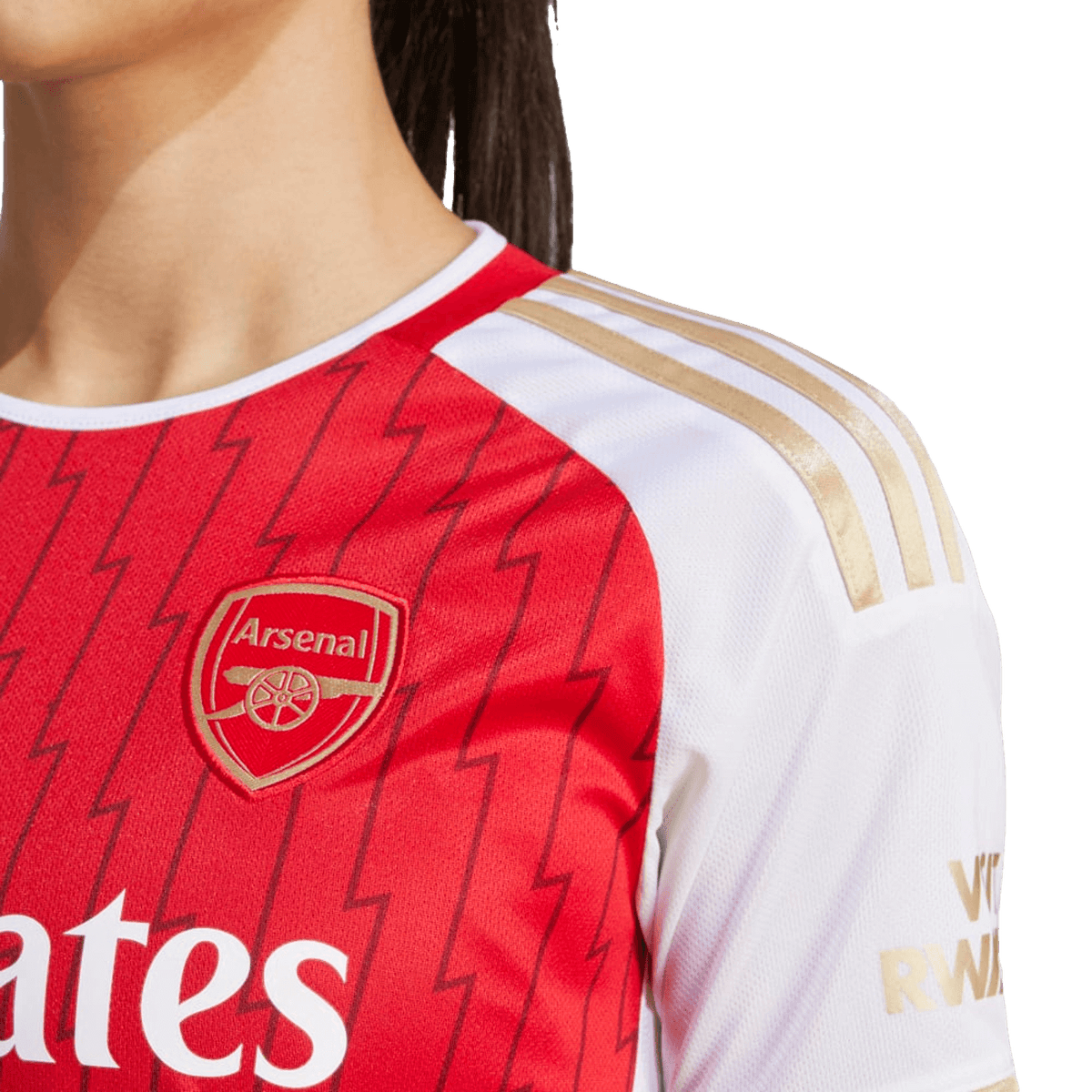 Adidas Arsenal 23/24 Womens Home Jersey product image 4, provided for visual reference and product detail review
