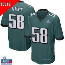 Jalyx Hunt YOUTH KIDS Philadelphia Eagles Super Bowl Jersey Nike product image 1, provided for visual reference and product