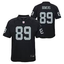 Brock Bowers YOUTH KIDS Las Vegas Raiders Official NFL Nike Jersey product image 1, provided for visual reference and