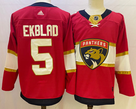 Aaron Ekblad Florida Panthers Official NHL Adidas Jersey red product image 1, provided for visual reference and product