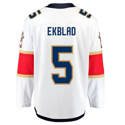 Aaron Ekblad Florida Panthers Official NHL Fanatics Jersey white product image 1, provided for visual reference and product
