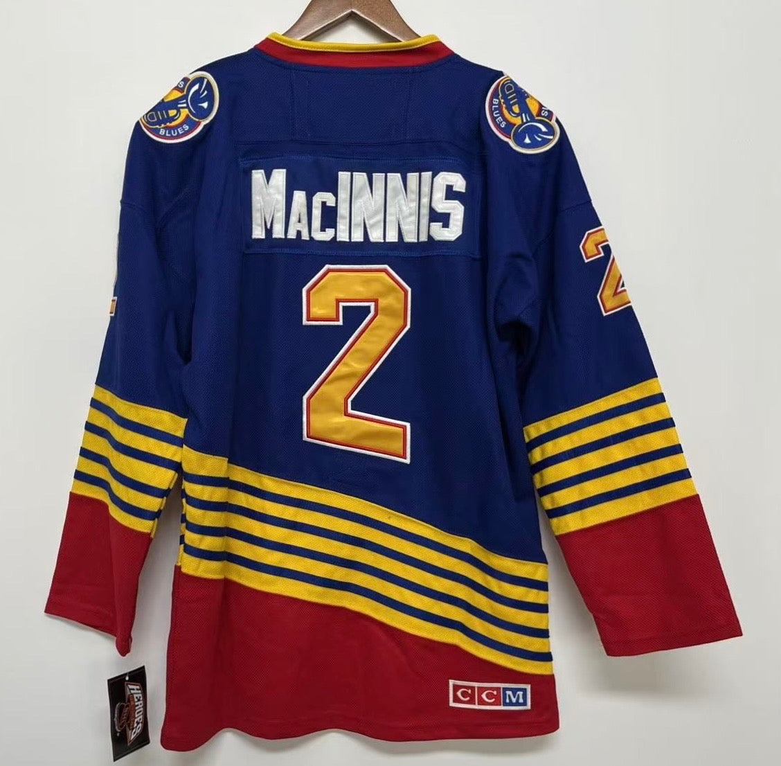 Al MacInnis St. Louis Blues Official NHL CCM Jersey product image 2, provided for visual reference and product detail review