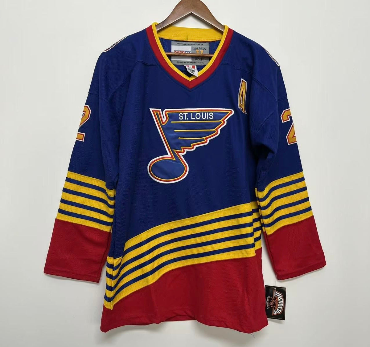Al MacInnis St. Louis Blues Official NHL CCM Jersey product image 3, provided for visual reference and product detail review