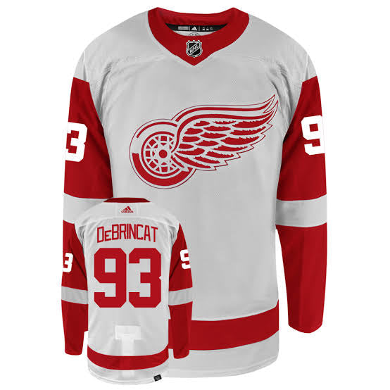 Alex Debrincat Detroit Red Wings Official NHL Adidas Jersey product image 1, provided for visual reference and product