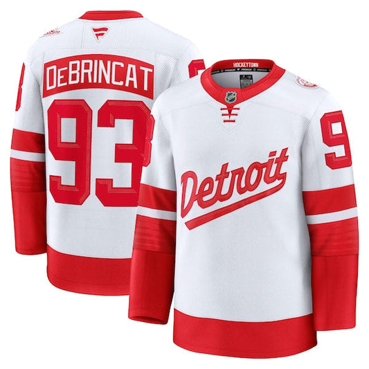 Alex Debrincat Detroit Red Wings Official NHL Fanatics Jersey product image 1, provided for visual reference and product
