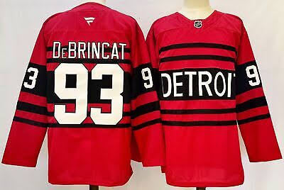 Alex Debrincat Detroit Red Wings Official NHL Fanatics Reverse Retro Jersey RED product image 1, provided for visual