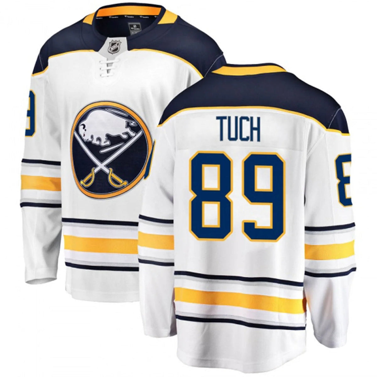Alex Tuch Buffalo Sabres Official NHL Adidas Jersey white product image 1, provided for visual reference and product detail