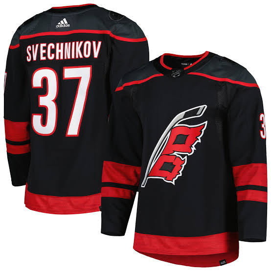 Andrei Svechnikov Carolina Hurricanes Official NHL Adidas Jersey product image 1, provided for visual reference and product