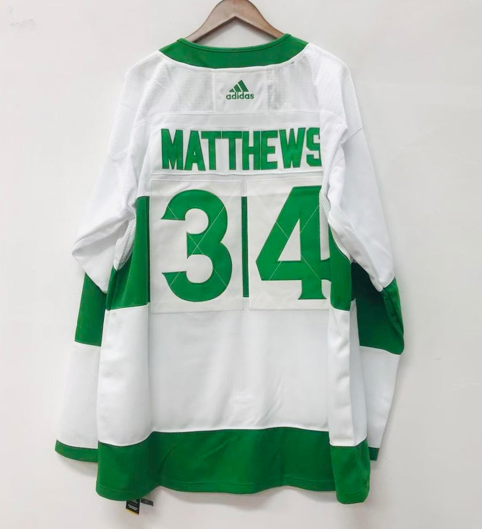 Auston Matthews Toronto Maple Leafs Jersey Saint Patrick’s Patty’s Day Adidas product image 2, provided for visual reference