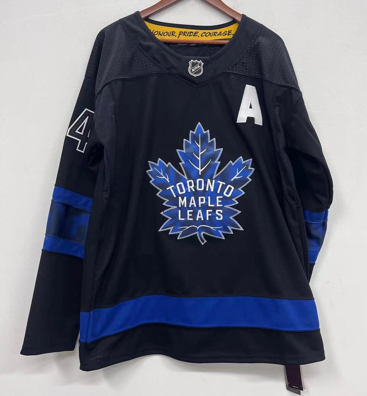 Auston Matthews Toronto Maple Leafs Official NHL Adidas Jersey black product image 3, provided for visual reference and