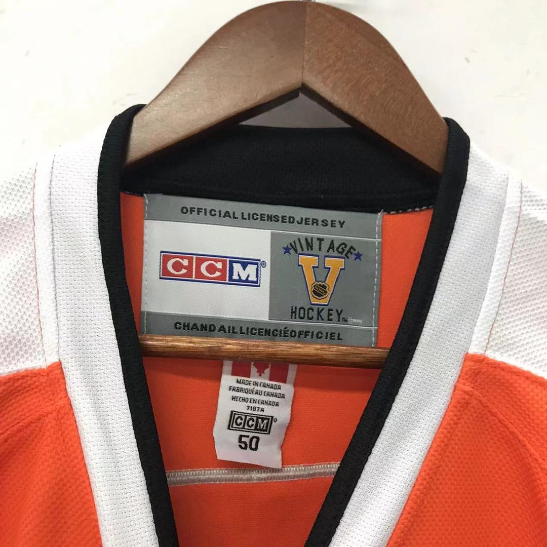 Bernie Parent Philadelphia Flyers Jersey CCM product image 3, provided for visual reference and product detail review