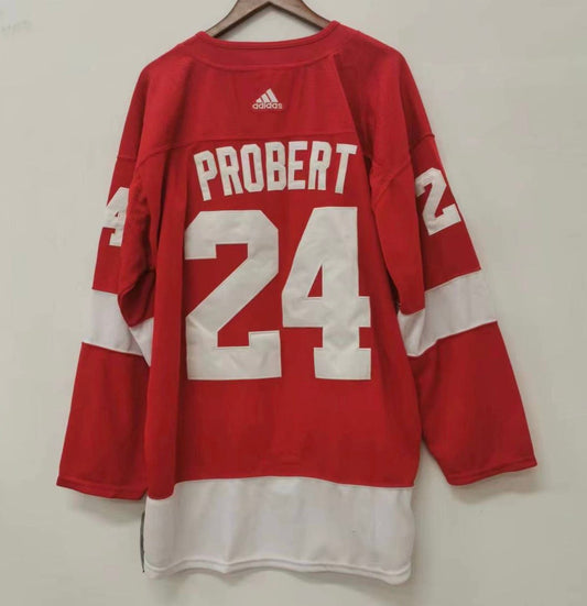 Bob Probert Detroit Red Wings Official NHL Adidas Jersey product image 1, provided for visual reference and product detail