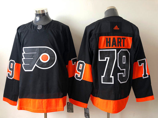Carter Hart Philadelphia Flyers Jersey Black product image 1, provided for visual reference and product detail review