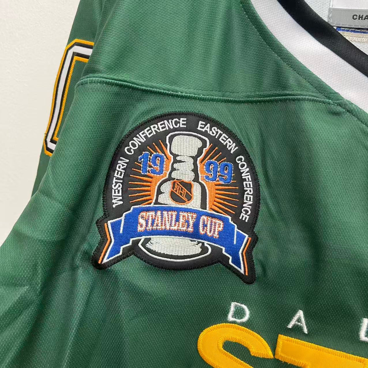 Ed Belfour Dallas Stars Official NHL CCM Jersey product image 4, provided for visual reference and product detail review