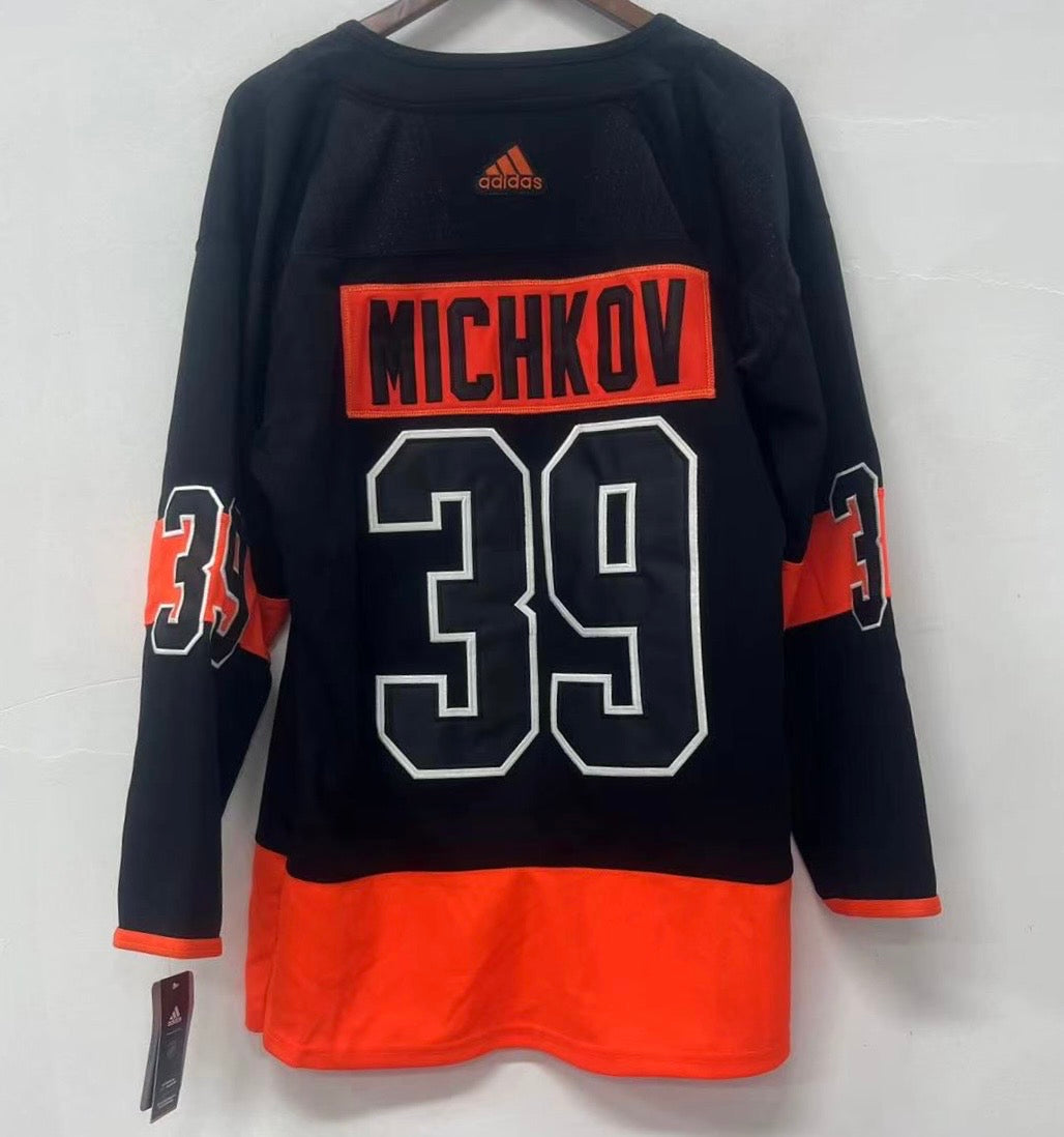 Matvei Michkov Philadelphia Flyers Official NHL Adidas Jersey black product image 1, provided for visual reference and