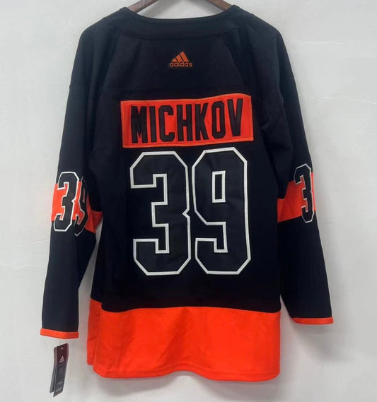 Matvei Michkov Philadelphia Flyers Official NHL Adidas Jersey black product image 1, provided for visual reference and