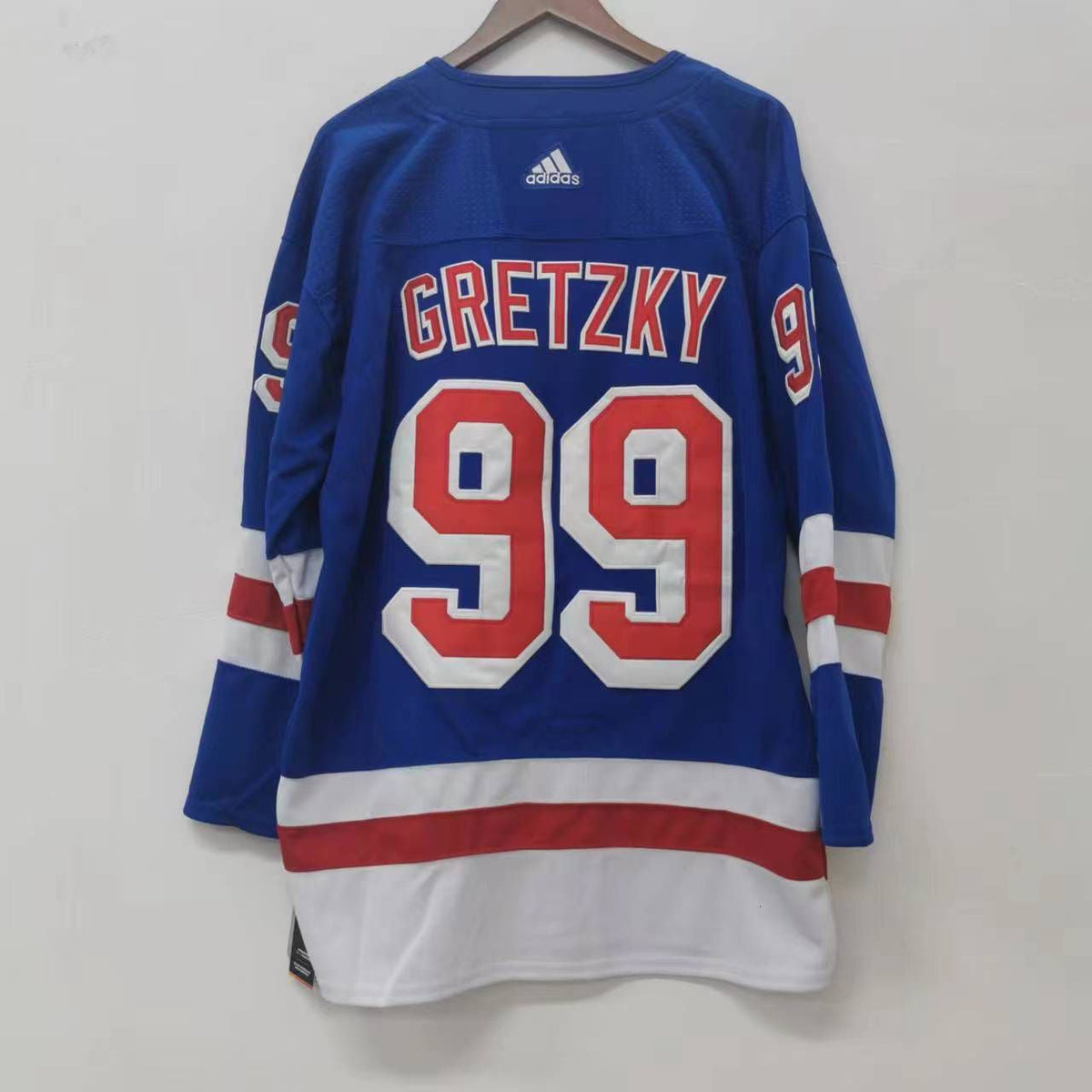 Wayne Gretzky New York Rangers Official NHL Adidas Jersey product image 2, provided for visual reference and product detail