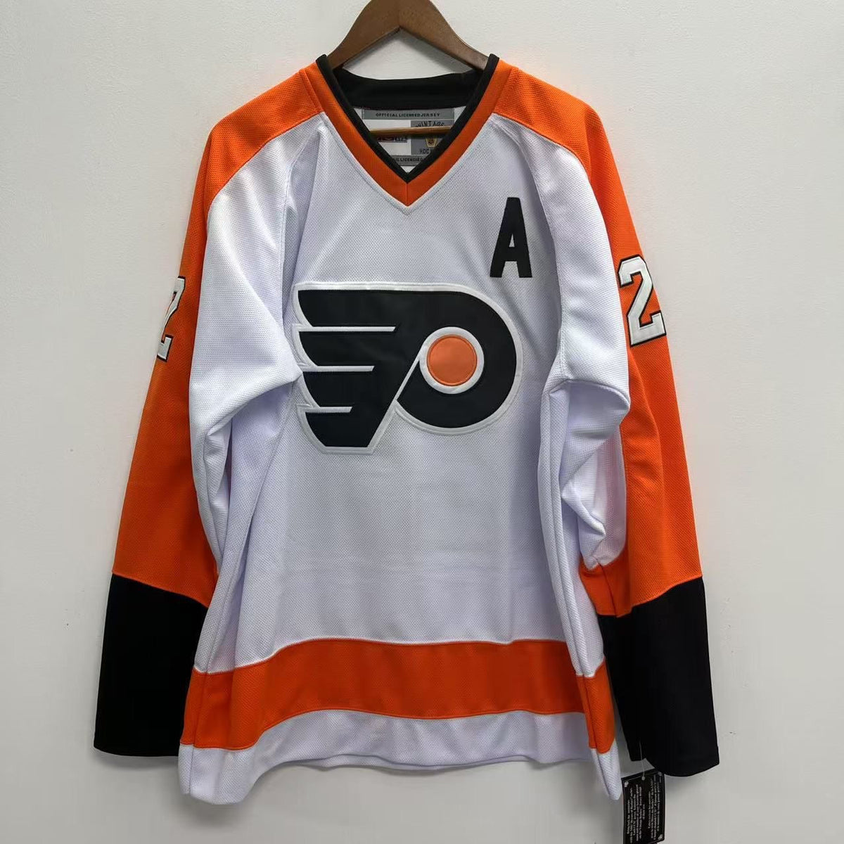 Rick Tocchet Philadelphia Flyers Official NHL CCM Jersey product image 2, provided for visual reference and product detail